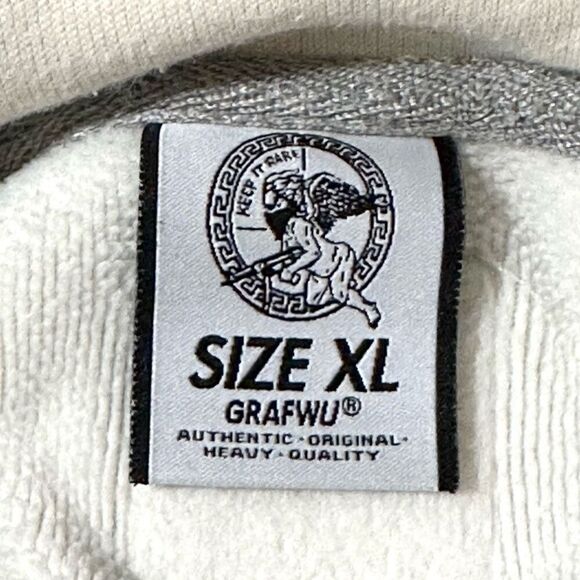Rare Graf Wu Giraffe Graphic Hoodie XL Streetwear Urban Cozy Comfy Athleisure - Picture 11 of 15